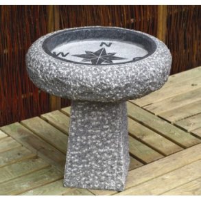 Fuglebad m/kompas p sokkel