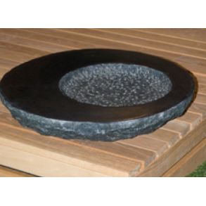 Fuglebad med poleret kant