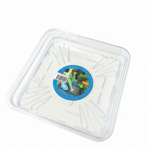 Firkantet underfad, transparent