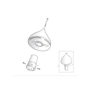 Flagknop lgformet 2-8 mtr.