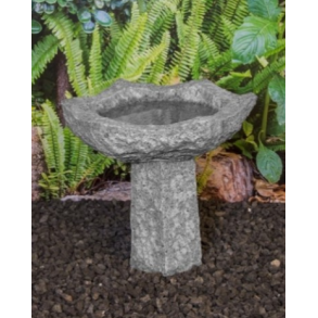 Fuglebad 6-kantet p sokkel