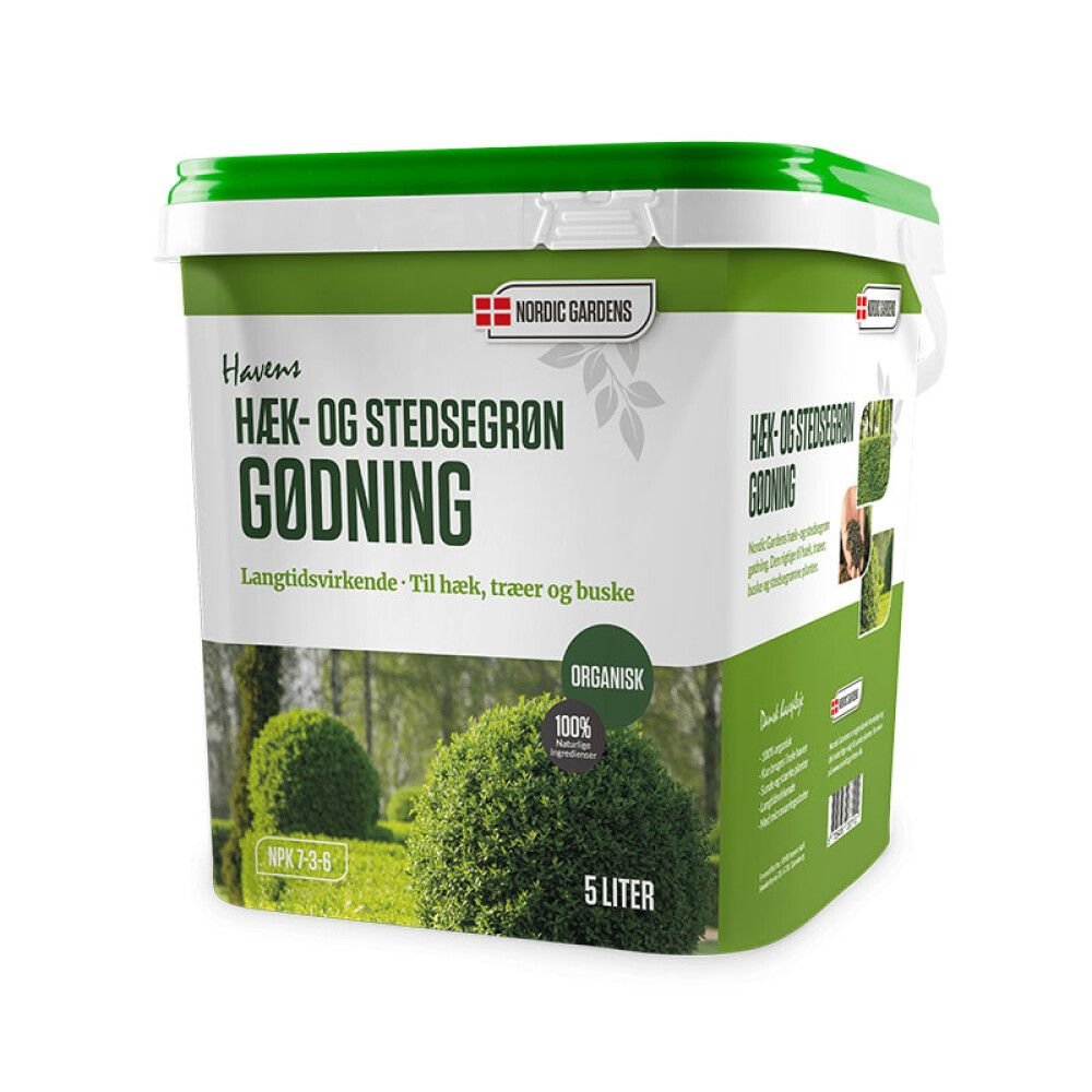 Hæk og stedsegrøngødning, 5 ltr - Gødning - Audebo Havecenter