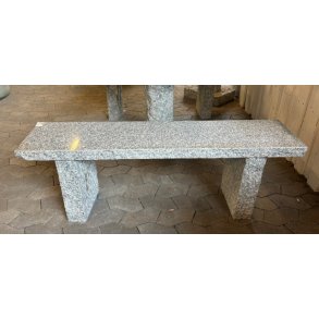 Haveb�nk lysegr� granit