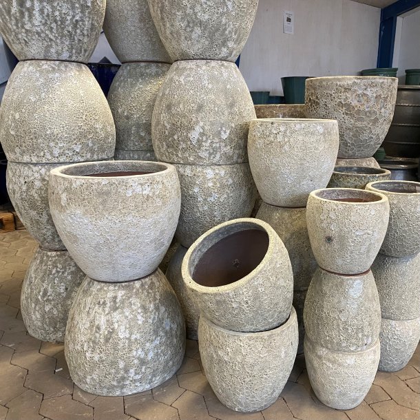 Krukke "Amy" creme lavalook