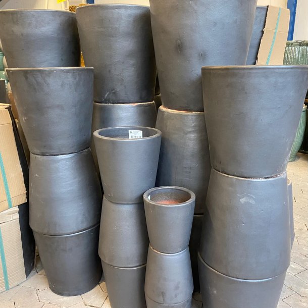 Krukke "Vida" mat sort