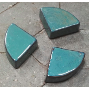 Krukkefod, glaseret grn