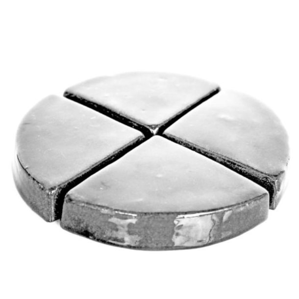 Krukkefod, glaseret hvid