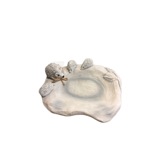 Fuglebad med pindsvin