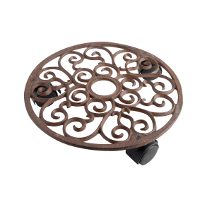 Pottetrolley, brun 30cm