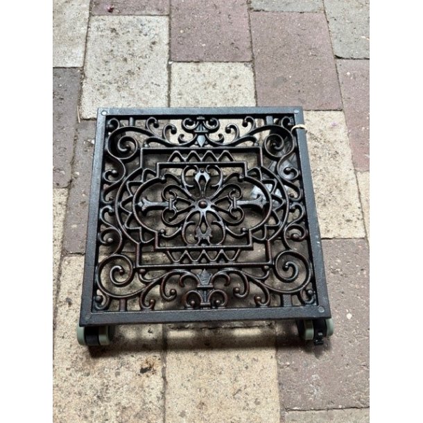 Pottetrolley sort, firkantet 28cm