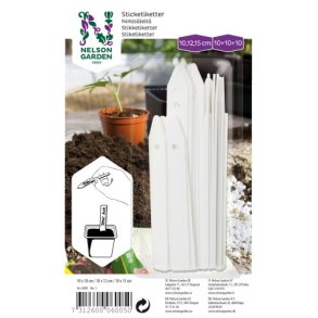 Stiketiketter i hvid