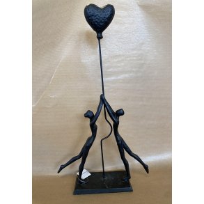 Figur i jern, par med hjerte