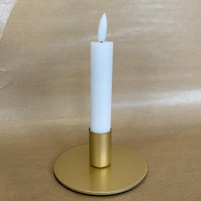 Lav lysestage i messing